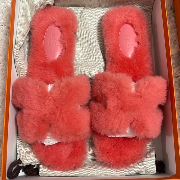 Hermes Shearling Oran Size 38 - Picture 3 of 5